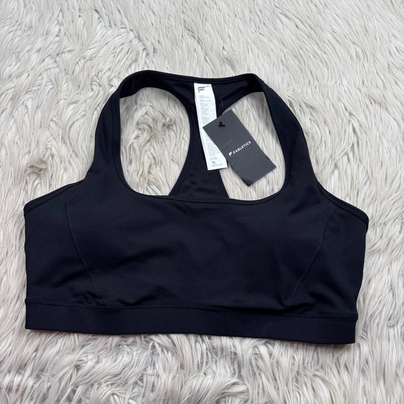 Fabletics Other - NWT Fabletics Women's XL Black Essential Medium Impact Sports Bra Racerback